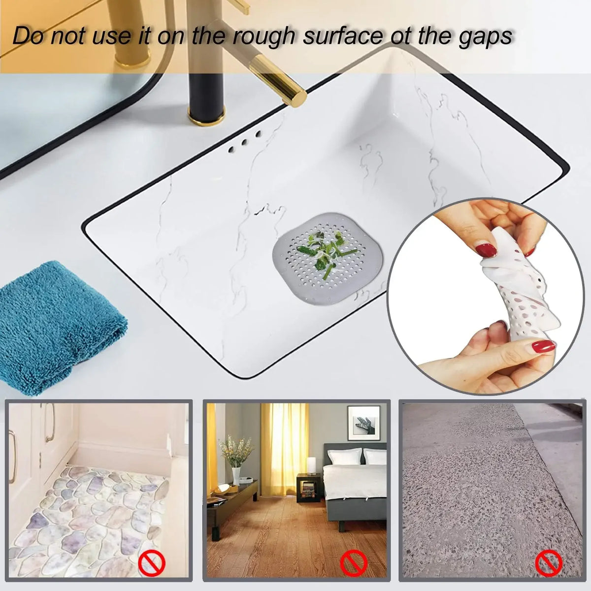 Sink & Shower Drain Hair Catcher