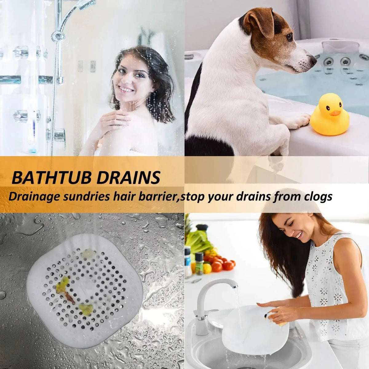 Sink & Shower Drain Hair Catcher